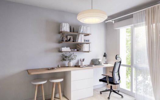 Studio équipé avec balcon