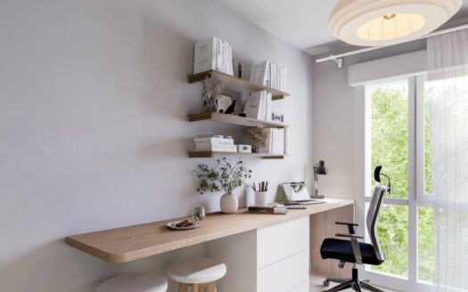 Studio équipé avec balcon