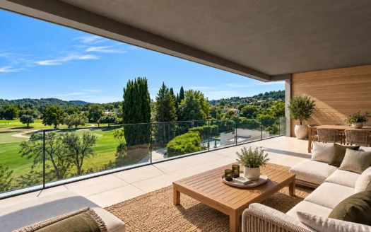 Appartement 5 pièces duplex avec terrasse et vue golf