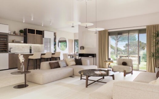 Apartment 3 bedrooms duplex with garden and sea view