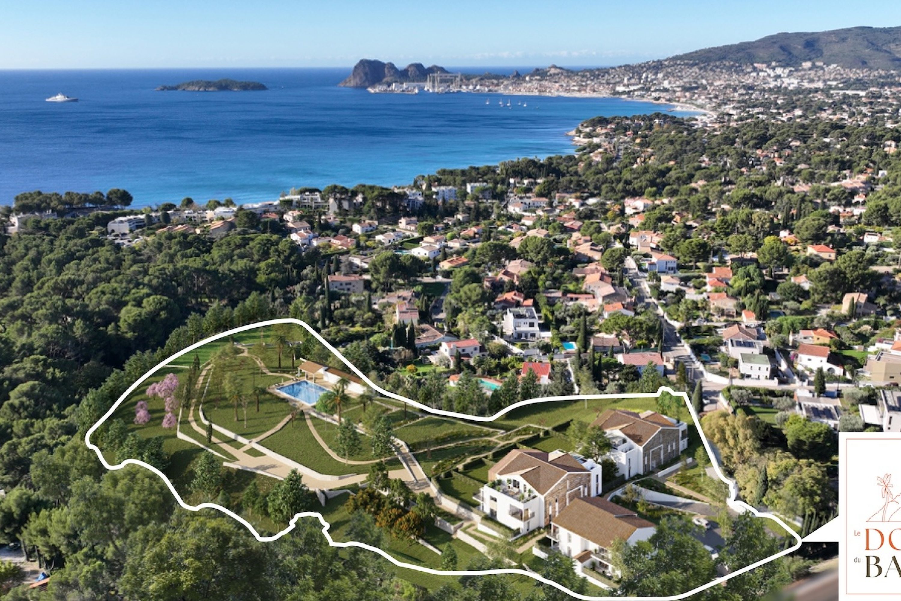 Appartement-neuf-residence-domaine-du-baguier-la-ciotat-vue aerienne