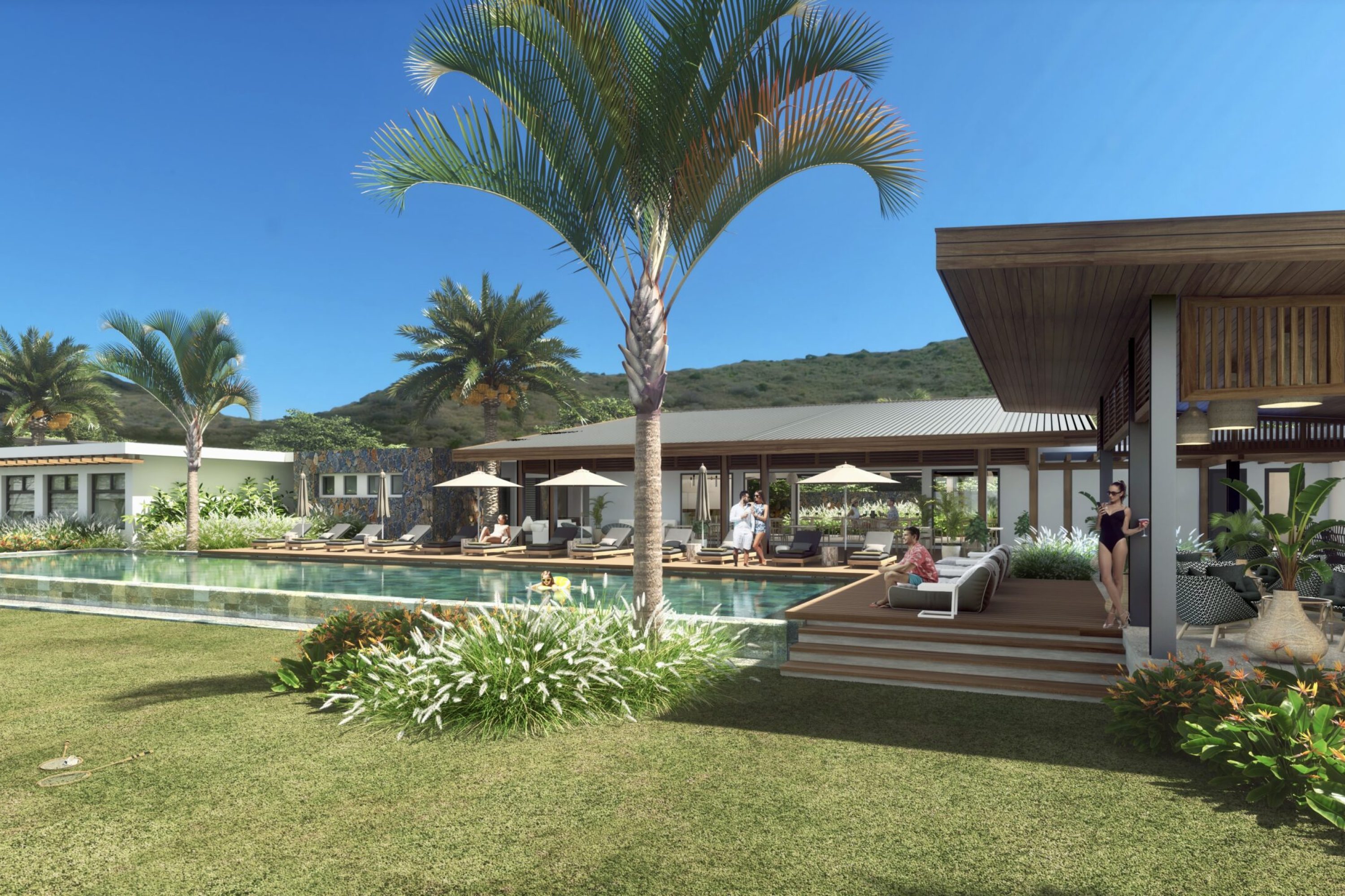 Club House et piscine