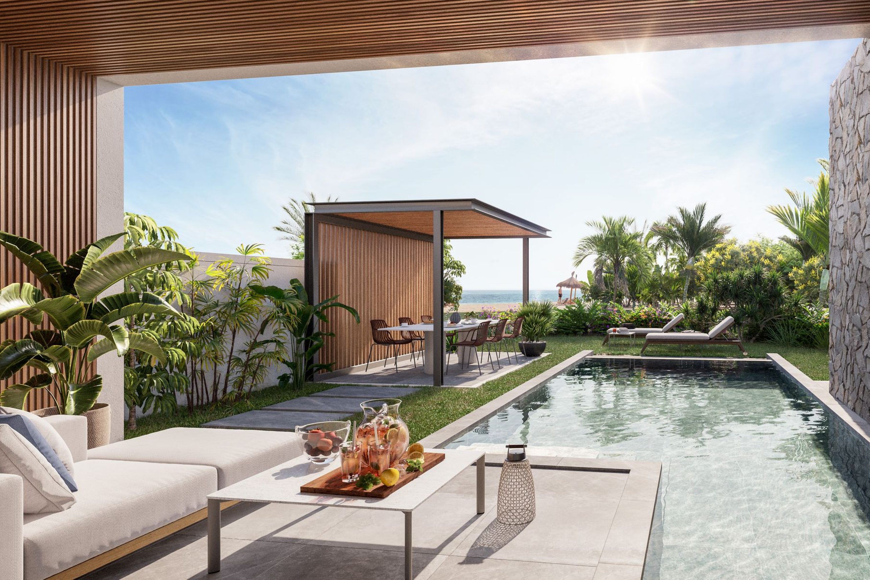 Villa 3 vue sur la plage