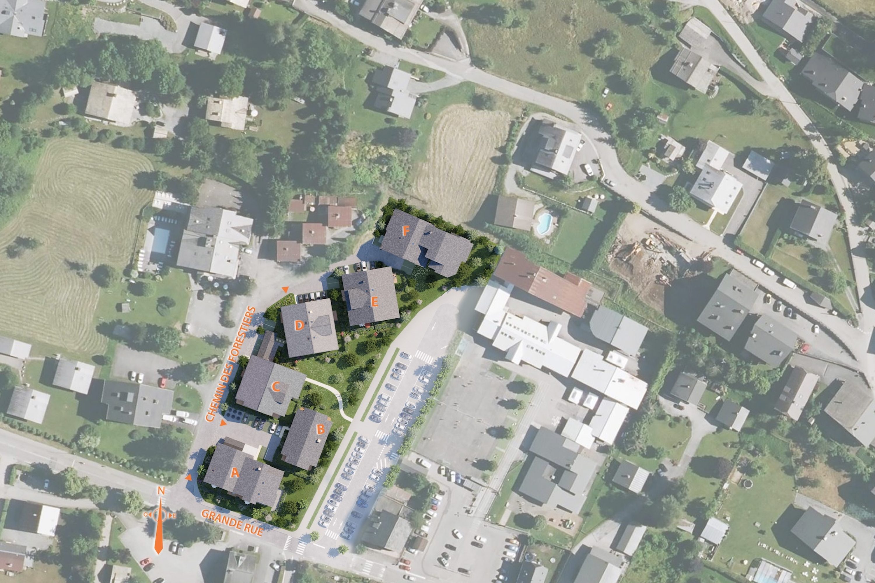 appartement-neuf-Septentrion-samoens-plan-masse-integration