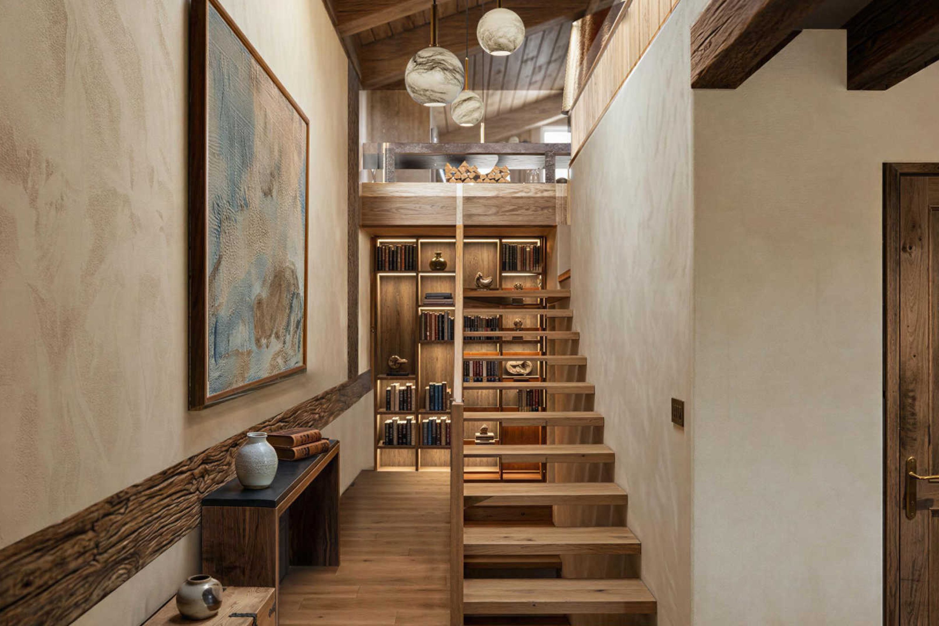 vente-chalet-neuf-les-lodges-du-mont-blanc-combloux-escalier
